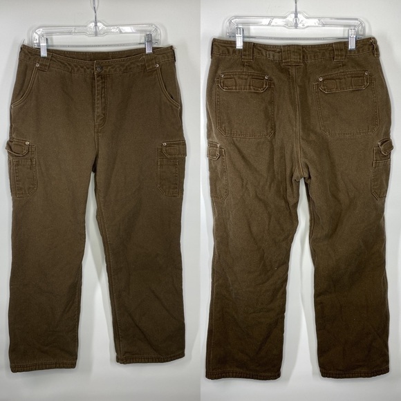 Duluth Trading Brown Insulated Pants (14x31) - Picture 1 of 10